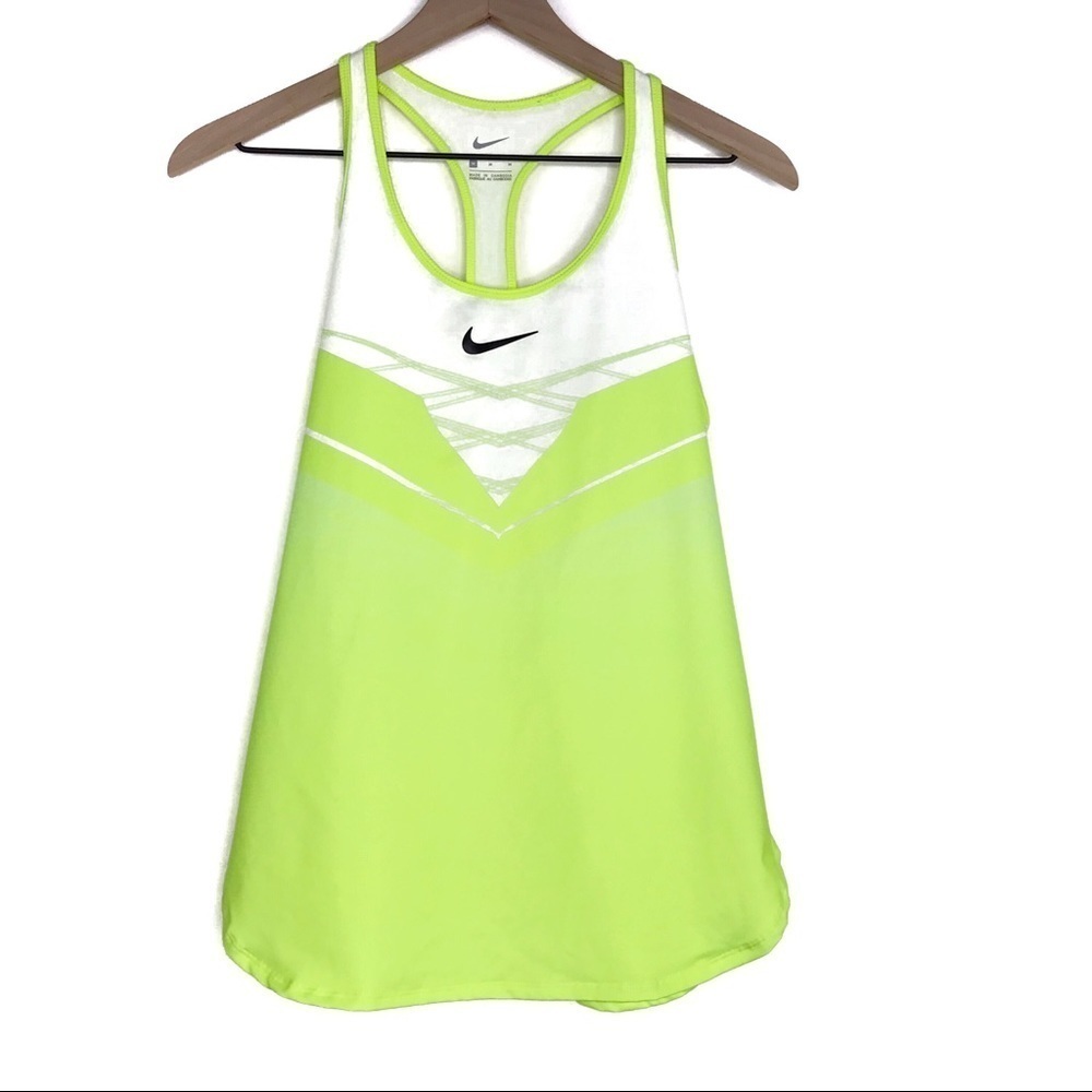NIKE Neon Racerback Athleisure Tank Top M - Picture 8 of 8